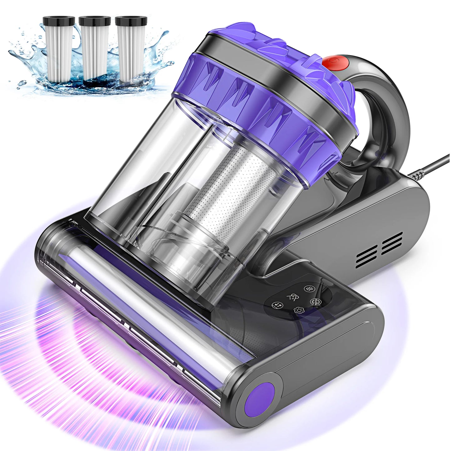 Odkurzacz UV do Materacy PureSleep™ | 16 000 Pa | Lampa UV-C | 65°C | Usuwa Kurz i Sierść