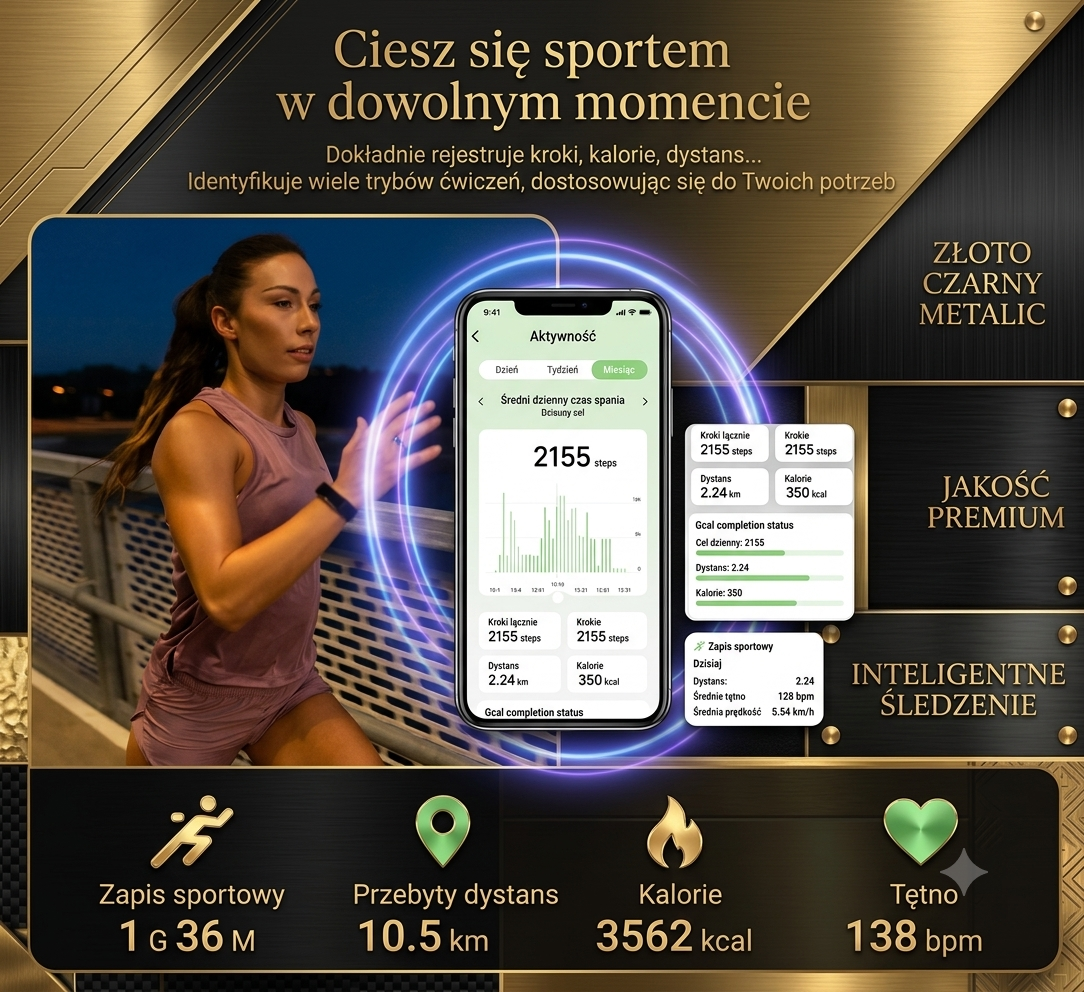 COLMI R02 Smart Ring – Inteligentny Pierścioń ze Stali Tytanowej | Monitorowanie Zdrowia, IP68, 3ATM