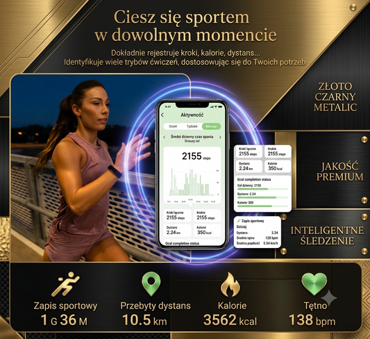 COLMI R02 Smart Ring – Inteligentny Pierścioń ze Stali Tytanowej | Monitorowanie Zdrowia, IP68, 3ATM by GadgetFlow