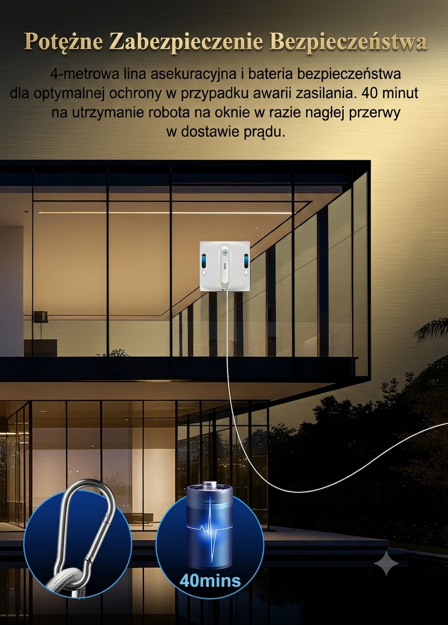 Inteligentny Robot do Mycia Okien ABIR WD9 – Rewolucja w Czyszczeniu Szyb | GadgetFlow.pl