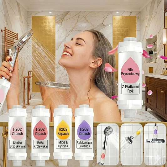 Aromatyczny Filtr do Prysznica – Wkład Zapachowy z Aromaterapią
