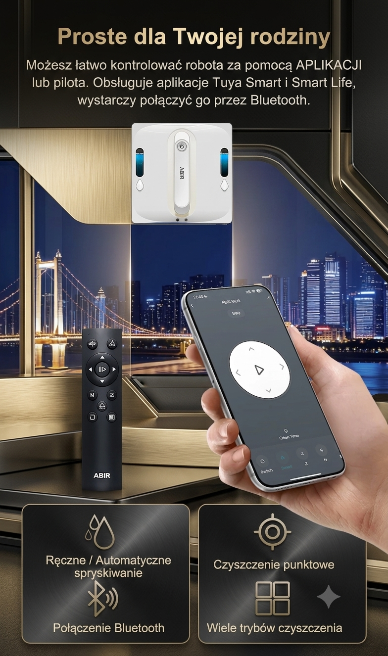 Inteligentny Robot do Mycia Okien ABIR WD9 – Rewolucja w Czyszczeniu Szyb | GadgetFlow.pl