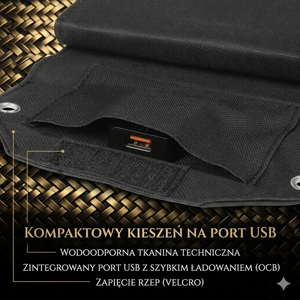Składany Panel Solarny 100W – Przenośna Ładowarka USB na Camping i Outdoor