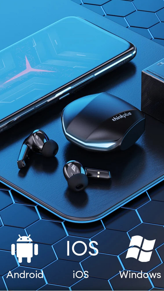 Lenovo GM2 Pro – Słuchawki Bezprzewodowe Bluetooth 5.3, Tryb Gry i Muzyki, ENC,  Mikrofon