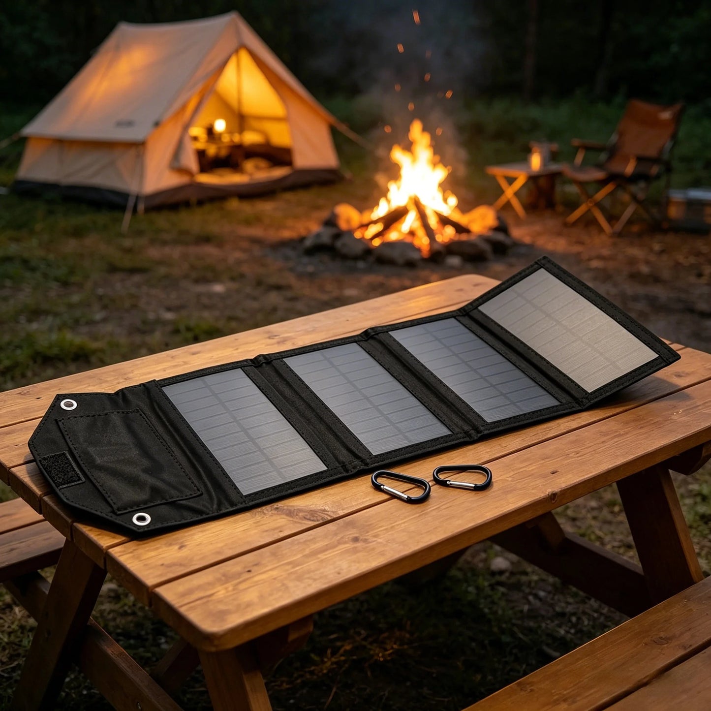 Składany Panel Solarny 100W – Przenośna Ładowarka USB na Camping i Outdoor