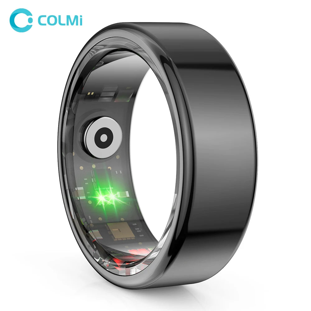 COLMI R02 Smart Ring – Inteligentny Pierścioń ze Stali Tytanowej | Monitorowanie Zdrowia, IP68, 3ATM