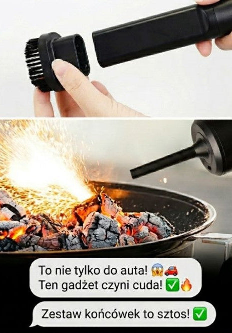 GadgetFlow™ NanoVac – Kieszonkowy Odkurzacz 3w1 (Odkurzacz, Dmuchawa, Pompka)